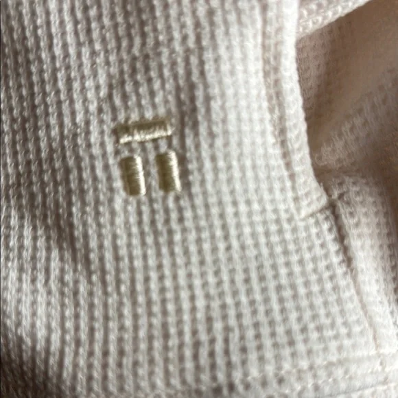 Tommy John Waffle Knit Hoodie in Pastel Parchment - Picture 5 of 13